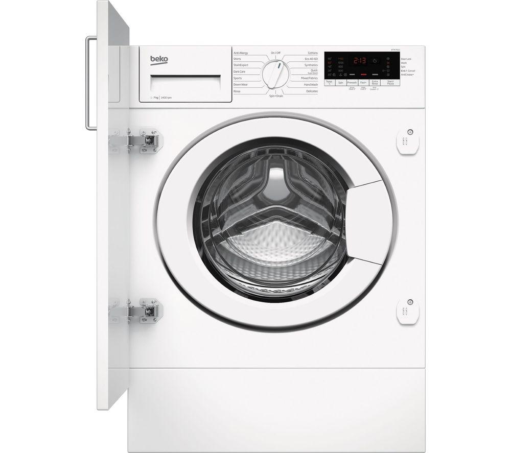 BEKO WTIK74111 Integrated 7 kg 1400 Spin Washing Machine White