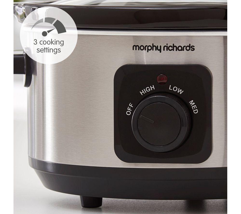 Buy MORPHY RICHARDS 460017 Slow Cooker Brushed Stainless Steel Currys