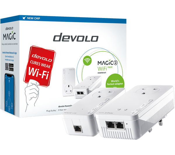 DEVOLO Magic 2 WiFi Next Powerline Starter Kit - Twin Pack