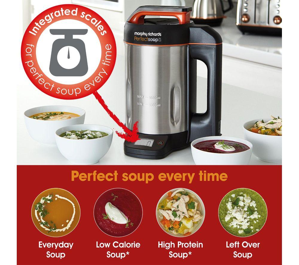 Buy MORPHY RICHARDS Perfect Soup 501025 Soup Maker Black & Silver