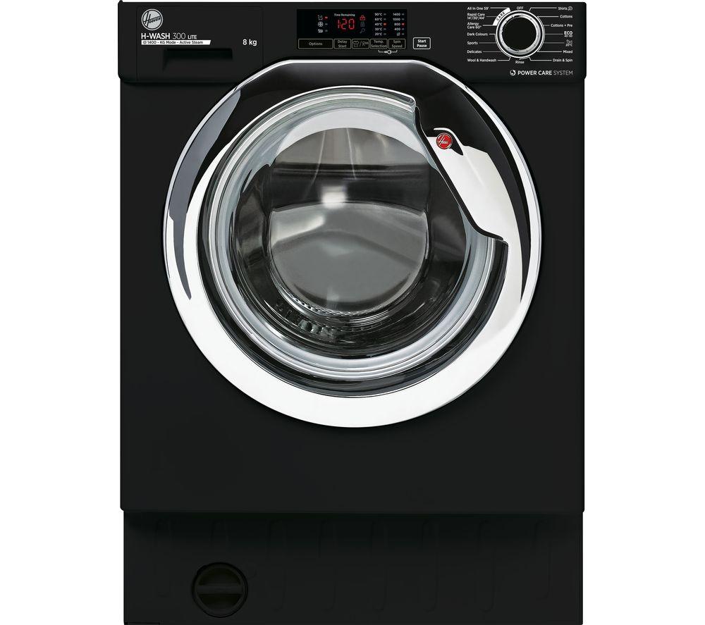 HOOVER H-Wash 300 HBWS48D1ACBE Integrated 8 kg 1400 Spin Washing Machine ? Black