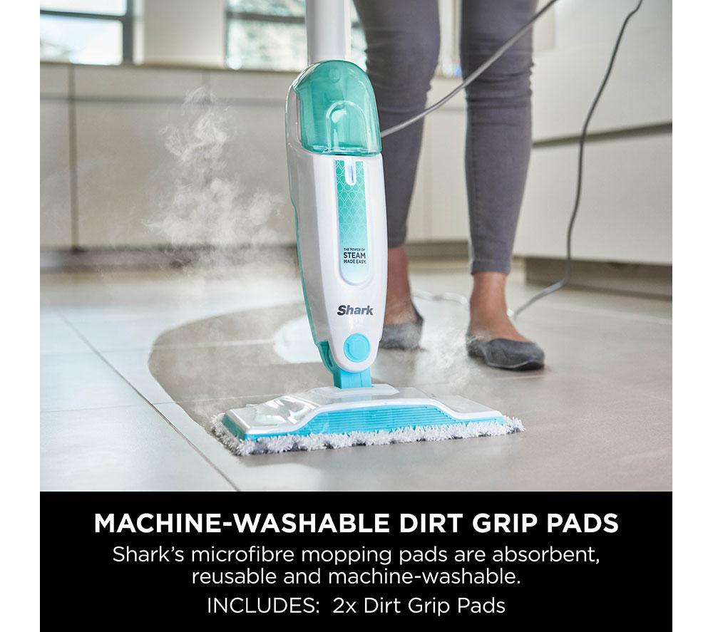SHARK S1000UK Pro Steam Mop - White & Mint image number 4 of 7