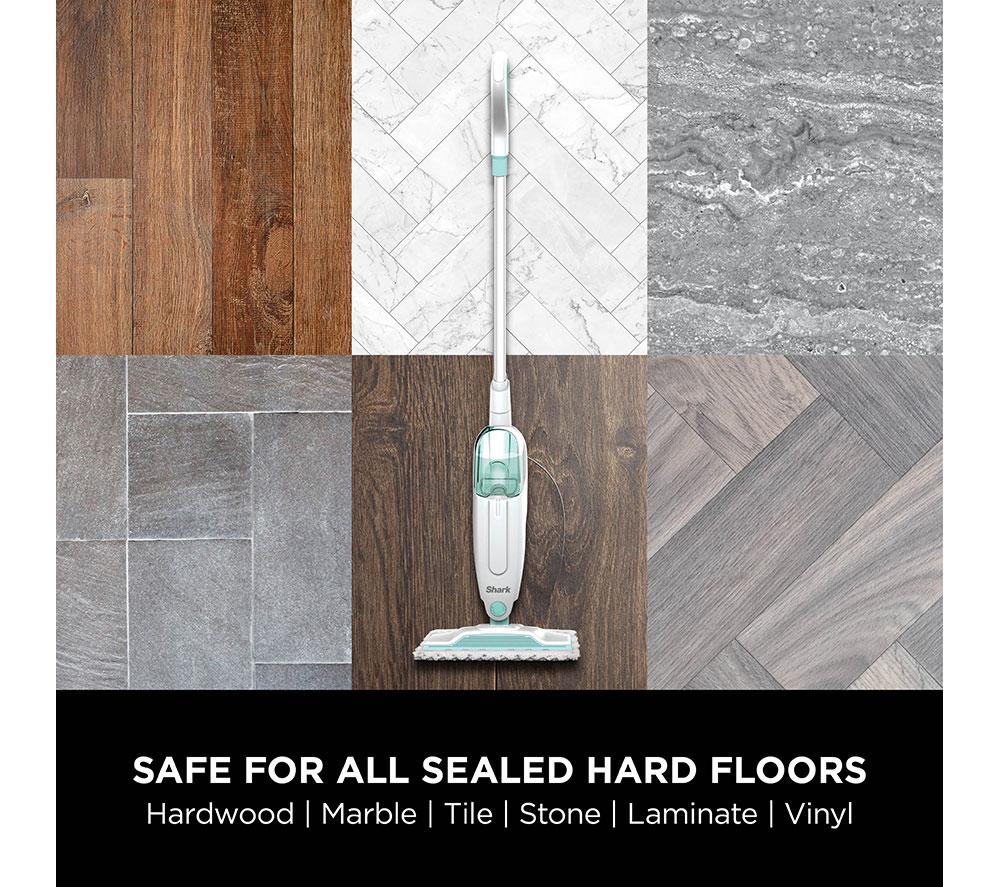 SHARK S1000UK Pro Steam Mop - White & Mint image number 6 of 7