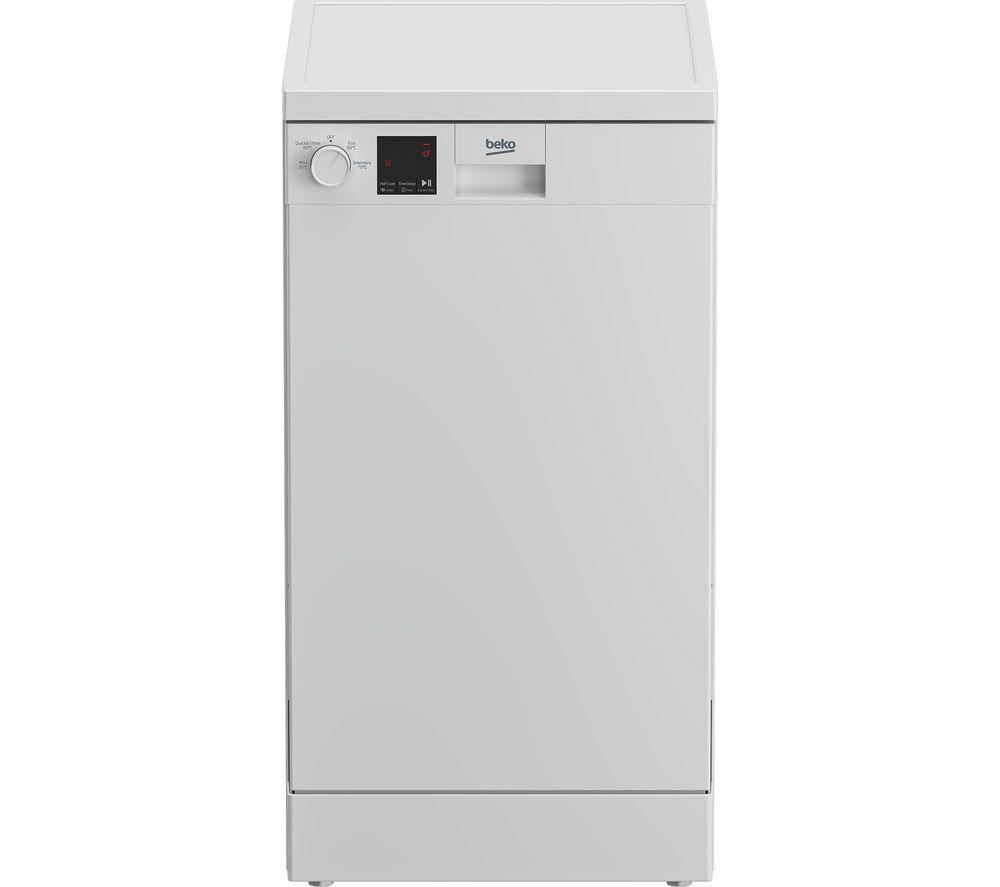 BEKO DVS04X20W Slimline Dishwasher - White, White