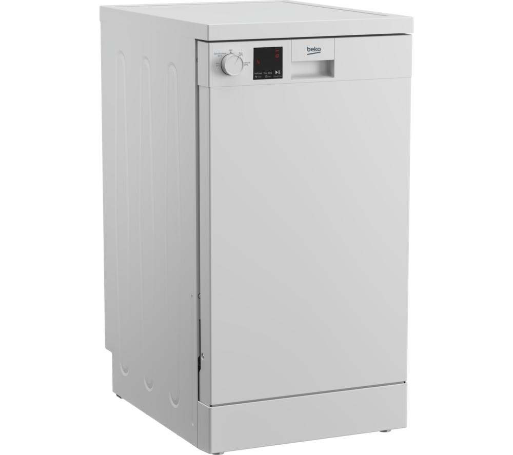 BEKO DVS04X20W Slimline Dishwasher - White image number 5 of 11