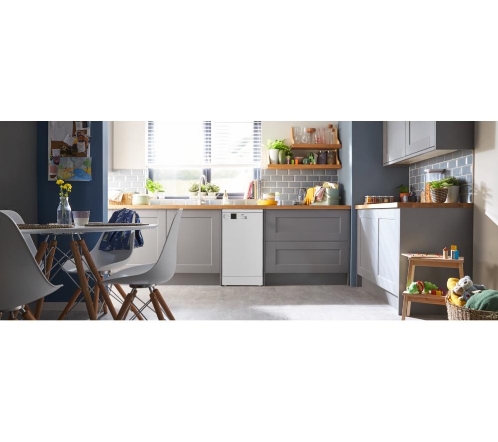 BEKO DVS04X20W Slimline Dishwasher - White image number 7 of 11