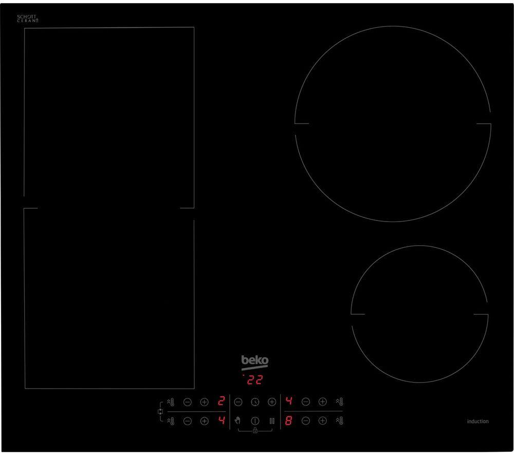 BEKO Pro HII64201MT 58 cm Electric Induction Hob - Black, Black