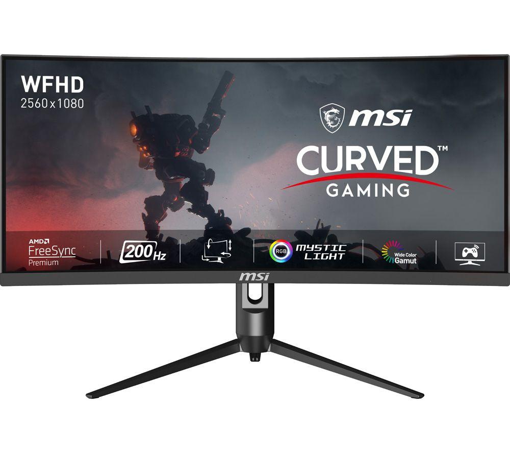 MSI Optix MAG301CR2 Full HD 30 Curved Gaming Monitor - Black, Black