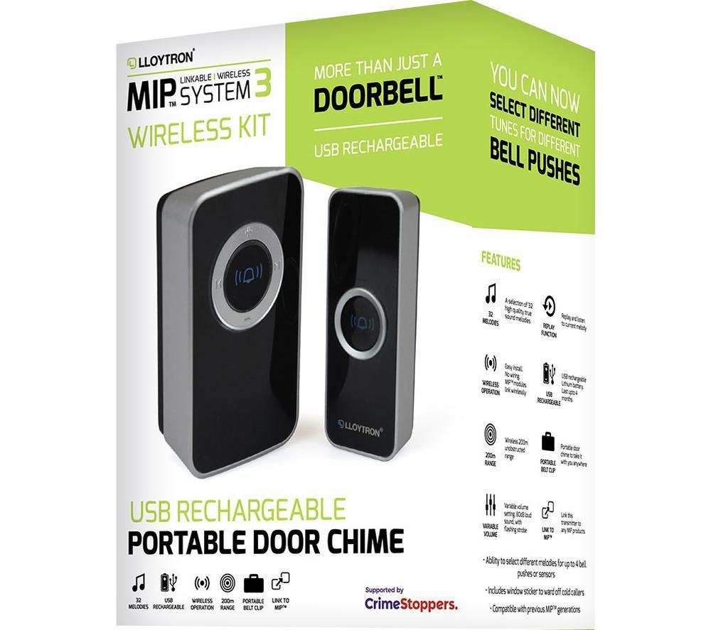 LLOYTRON MIP3 B7032BK Doorbell Chime - Black image number 6 of 7