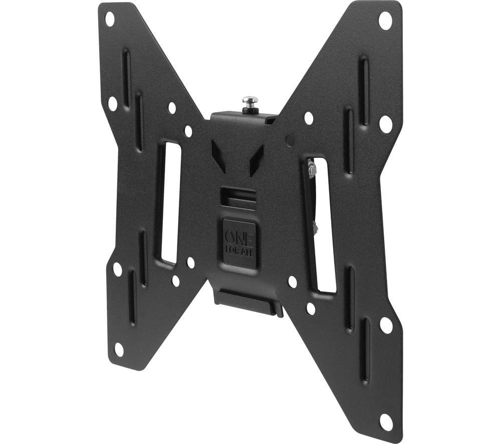 One For All TV Bracket – Tilt (15°) Wall Mount – Screen size 13-40 Inch - For All types of TVs (LED LCD Plasma) – Max Weight 50kgs – VESA 75x75 to 200x200 - Black – WM2221
