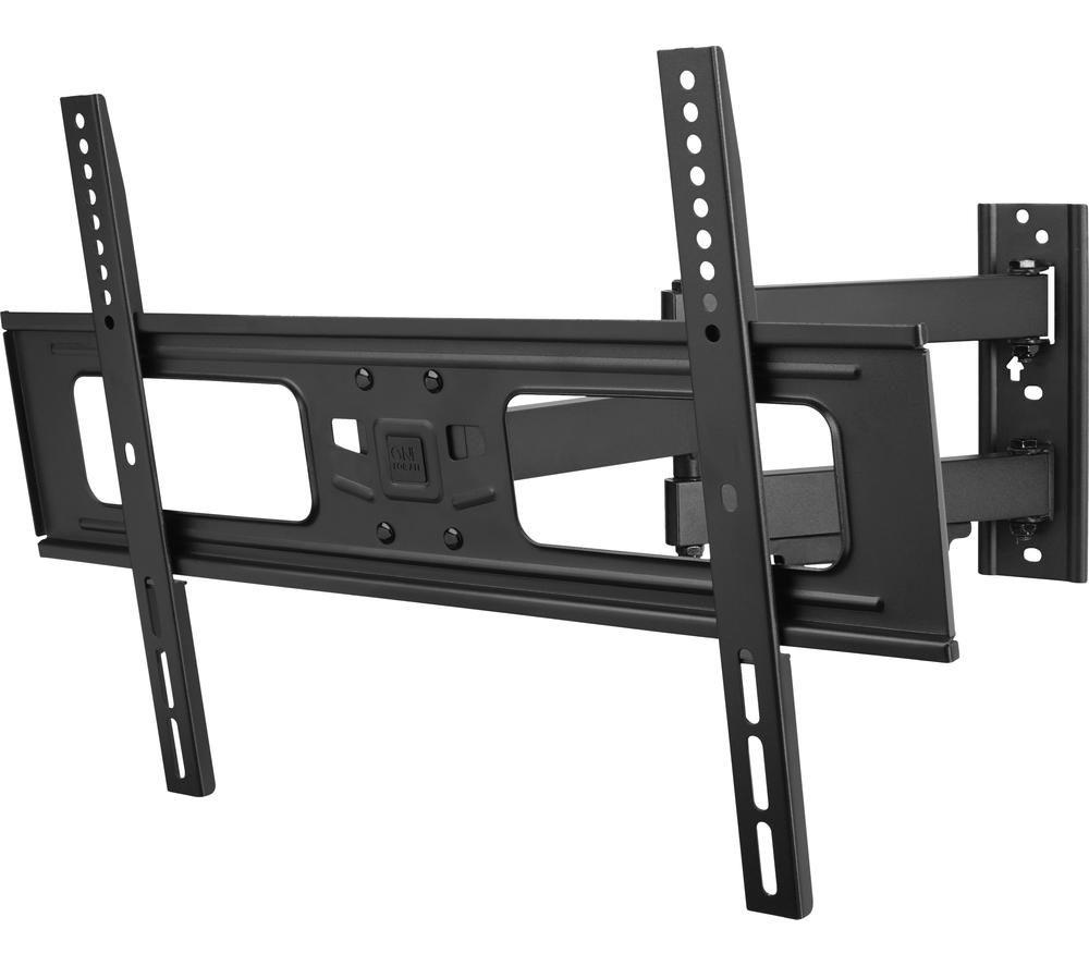 One For All TV Wall Bracket Mount Screen size 32-84 Inch For All types of TVs (LED LCD Plasma) 20° Tilt 180° Swivel Max Weight 50kgs VESA 200x200 to 600x400 Free Toolbox app Black WM2651