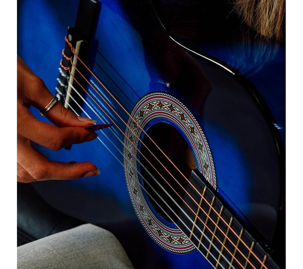 3RD AVENUE 3/4 Size Classical Guitar Bundle - Blue image number 6 of 6