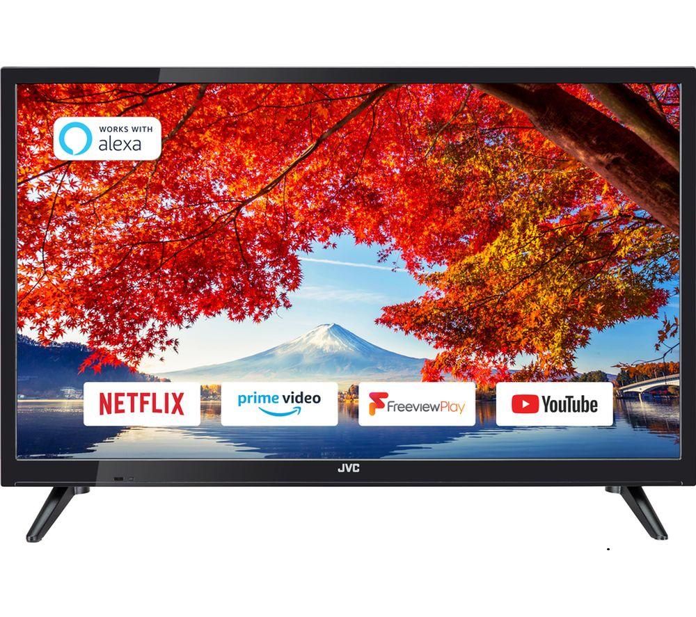 Image of 24" JVC LT-24C605 Smart HD Ready HDR LED TV with Built-in DVD Player