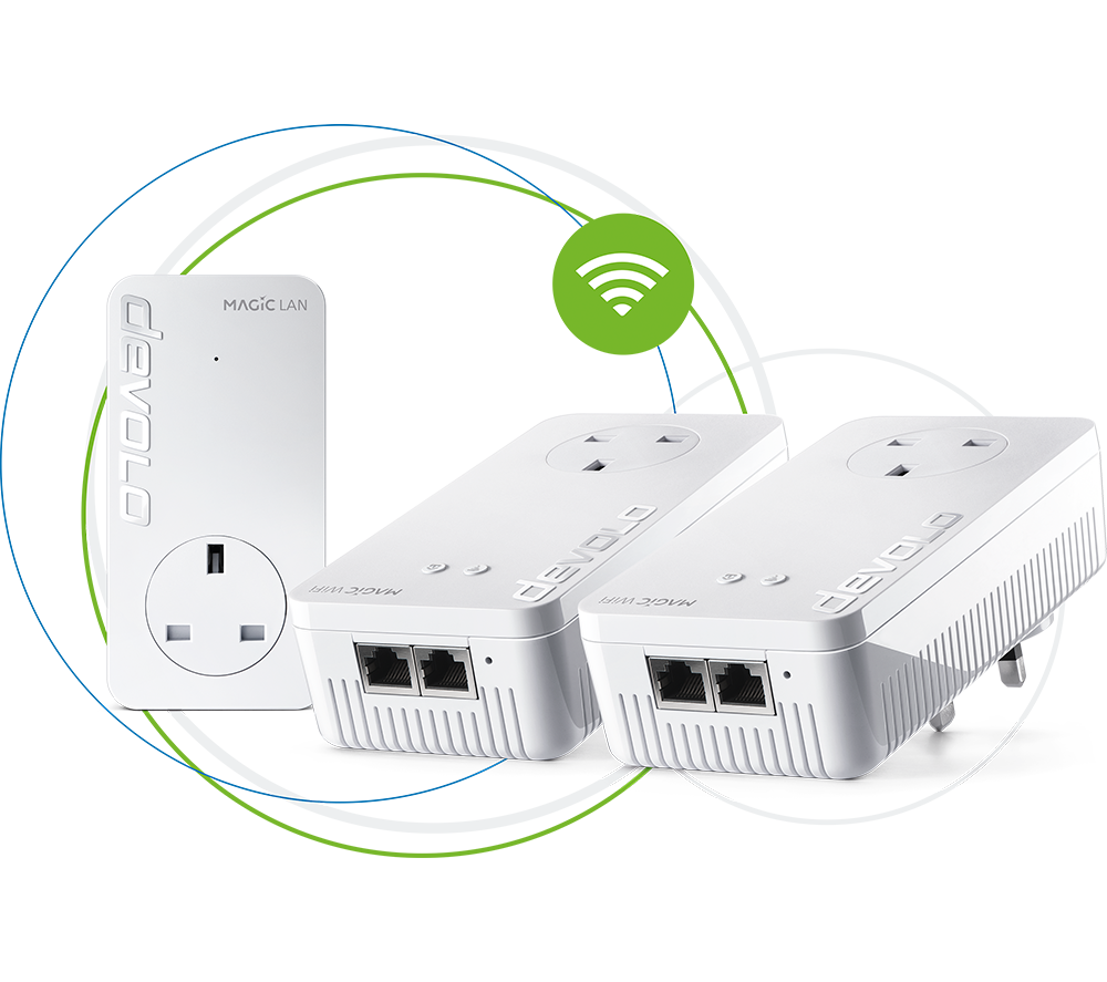 DEVOLO Magic 2 WiFi Next Powerline Whole Home Kit - Triple Pack