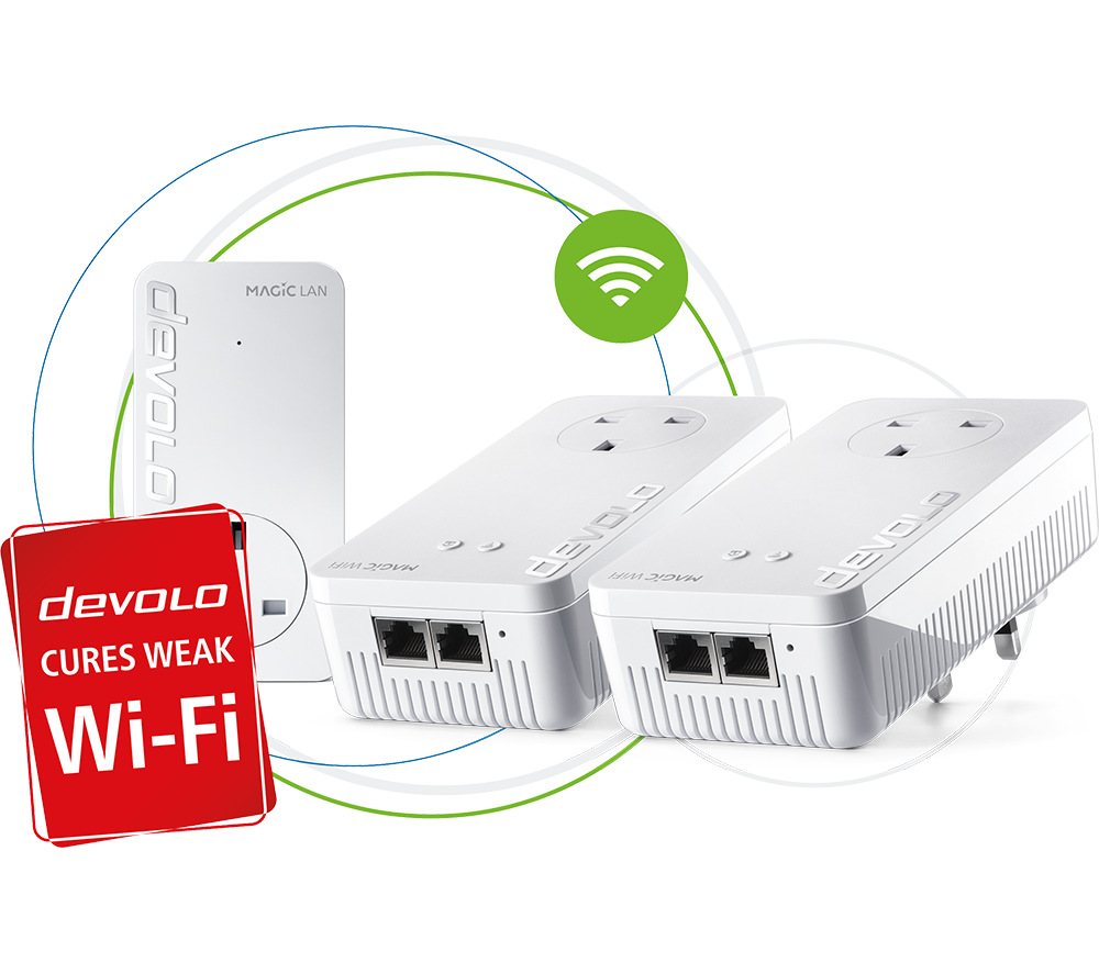 DEVOLO Magic 2 WiFi Next Powerline Whole Home Kit - Triple Pack image number 3 of 12