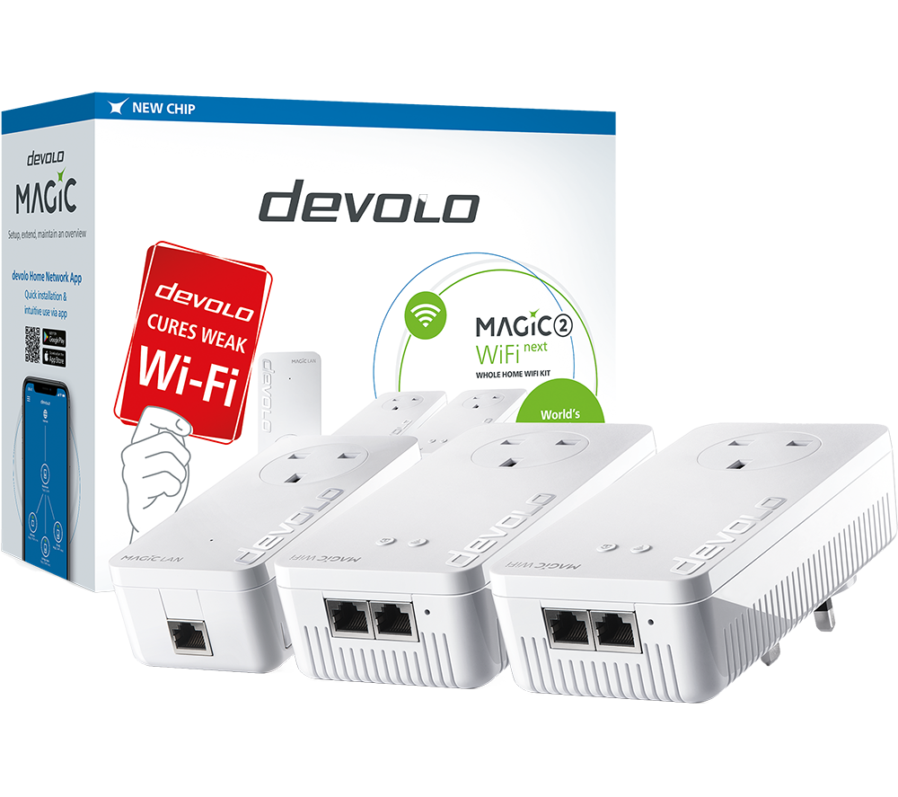 DEVOLO Magic 2 WiFi Next Powerline Whole Home Kit - Triple Pack image number 5 of 12