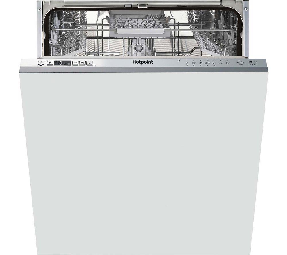 HOTPOINT HDIC 3B C W UK Full-size Fully Integrated Dishwasher, Silver/Grey