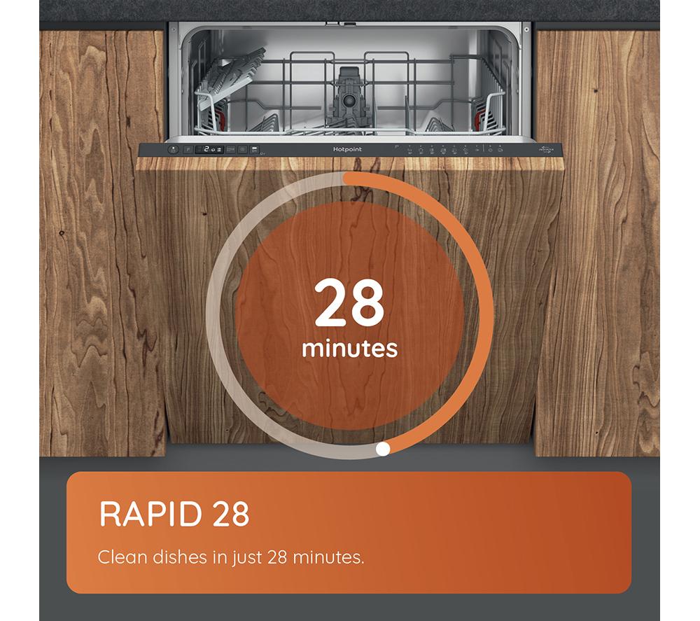 HOTPOINT HDIC 3B+26 C W UK Full-size Fully Integrated Dishwasher image number 4 of 21