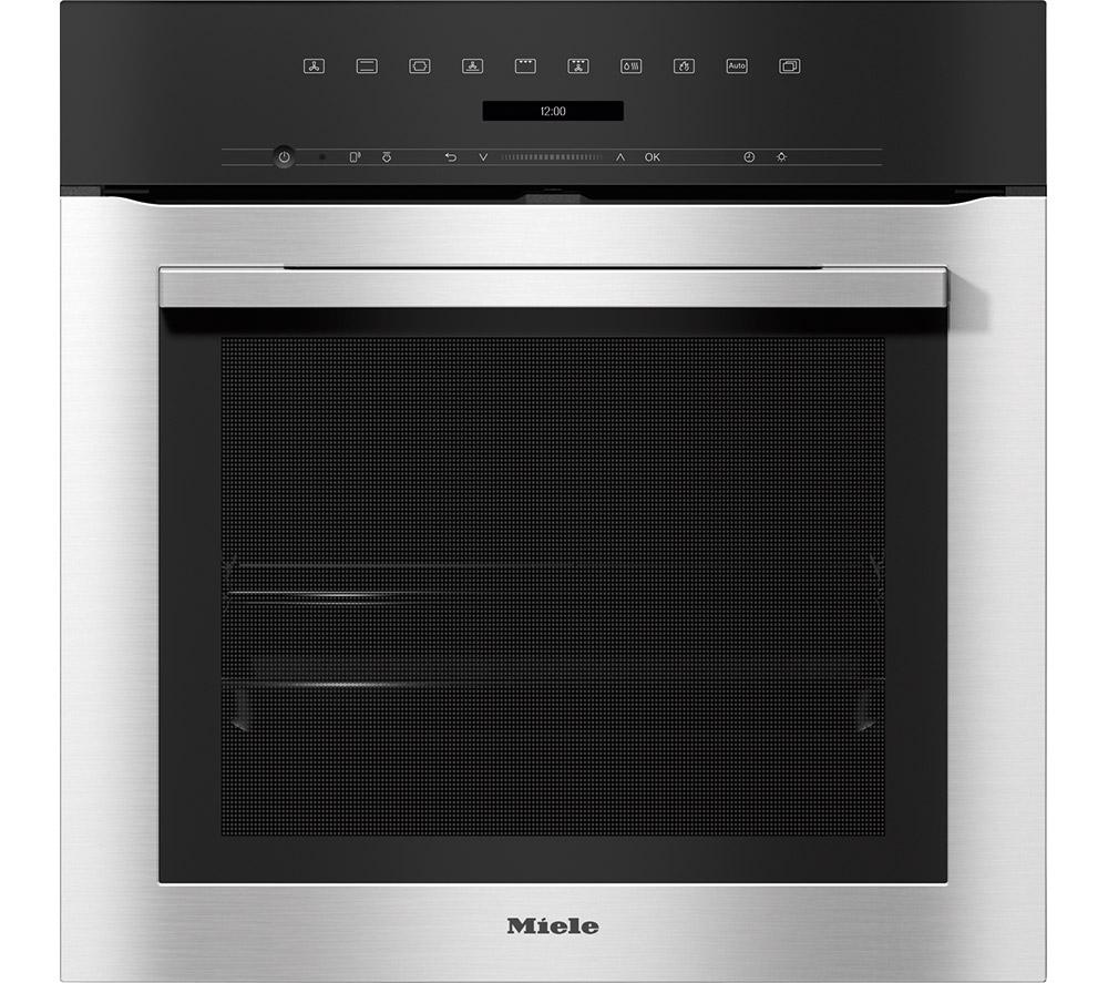Miele ContourLine H7164BP Built In Electric Single Oven with Moisture Plus, Pyrolytic Cleaning and Accurate Temperature Control