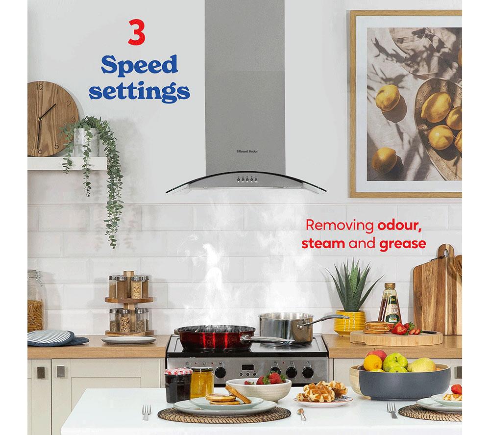 RUSSELL HOBBS RHGCH901SS Chimney Cooker Hood - Stainless Steel image number 4 of 9