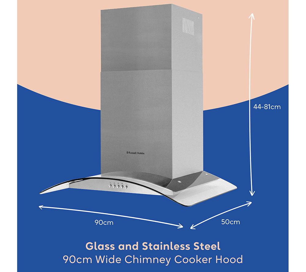 RUSSELL HOBBS RHGCH901SS Chimney Cooker Hood - Stainless Steel image number 9 of 9