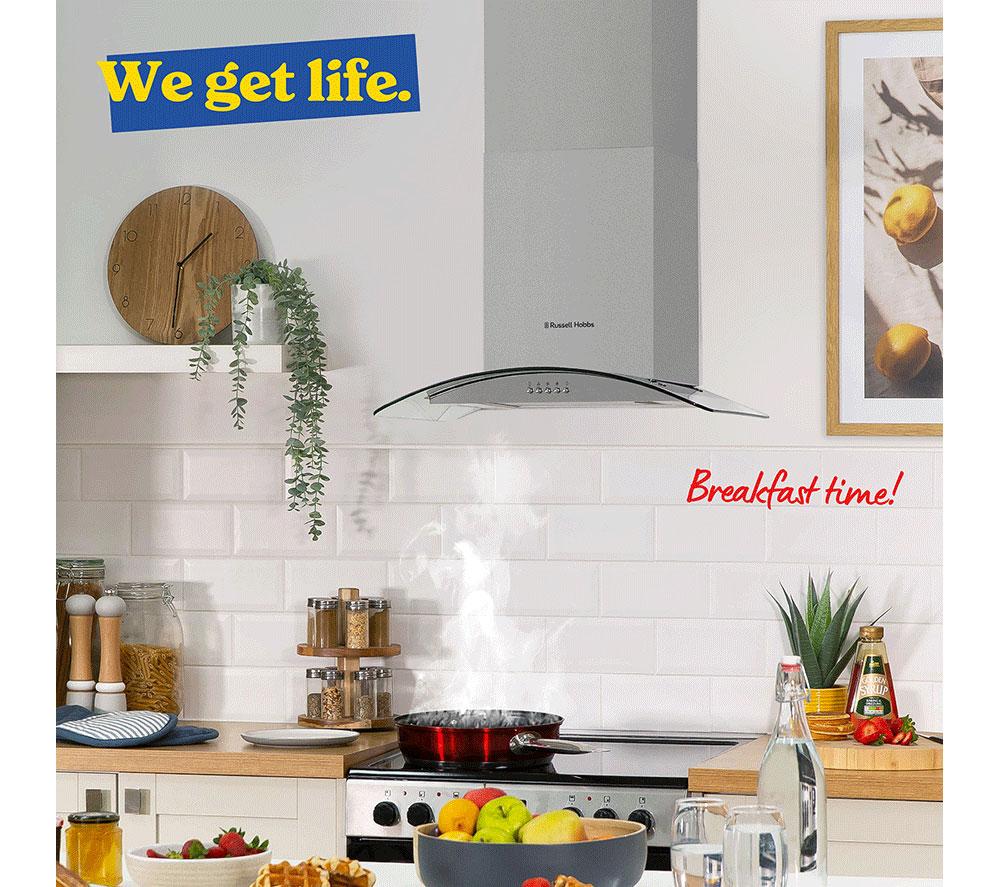 RUSSELL HOBBS RHGCH601SS Chimney Cooker Hood - Stainless Steel image number 5 of 9
