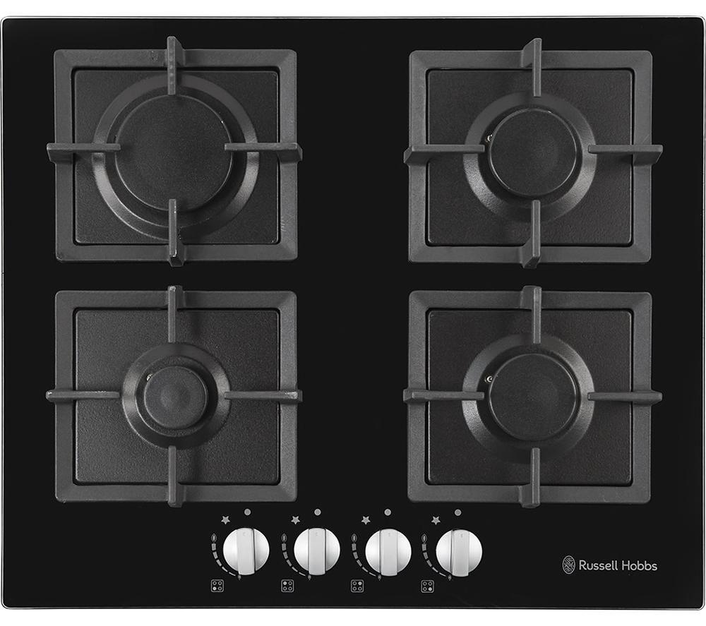 Buy RUSSELL HOBBS RH60GH402B 59 cm Gas Hob Black Currys