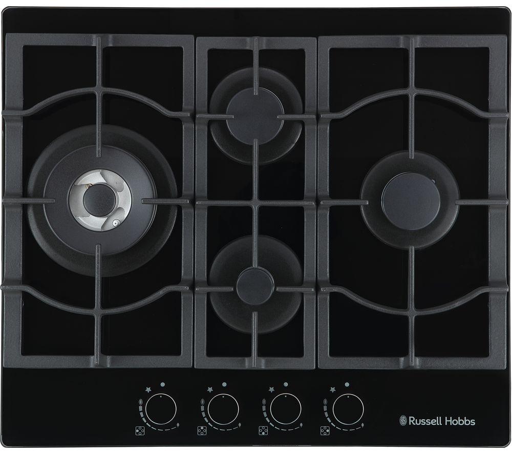 Russell Hobbs RH60GH403DS Midnight Collection Gas Hob - Black