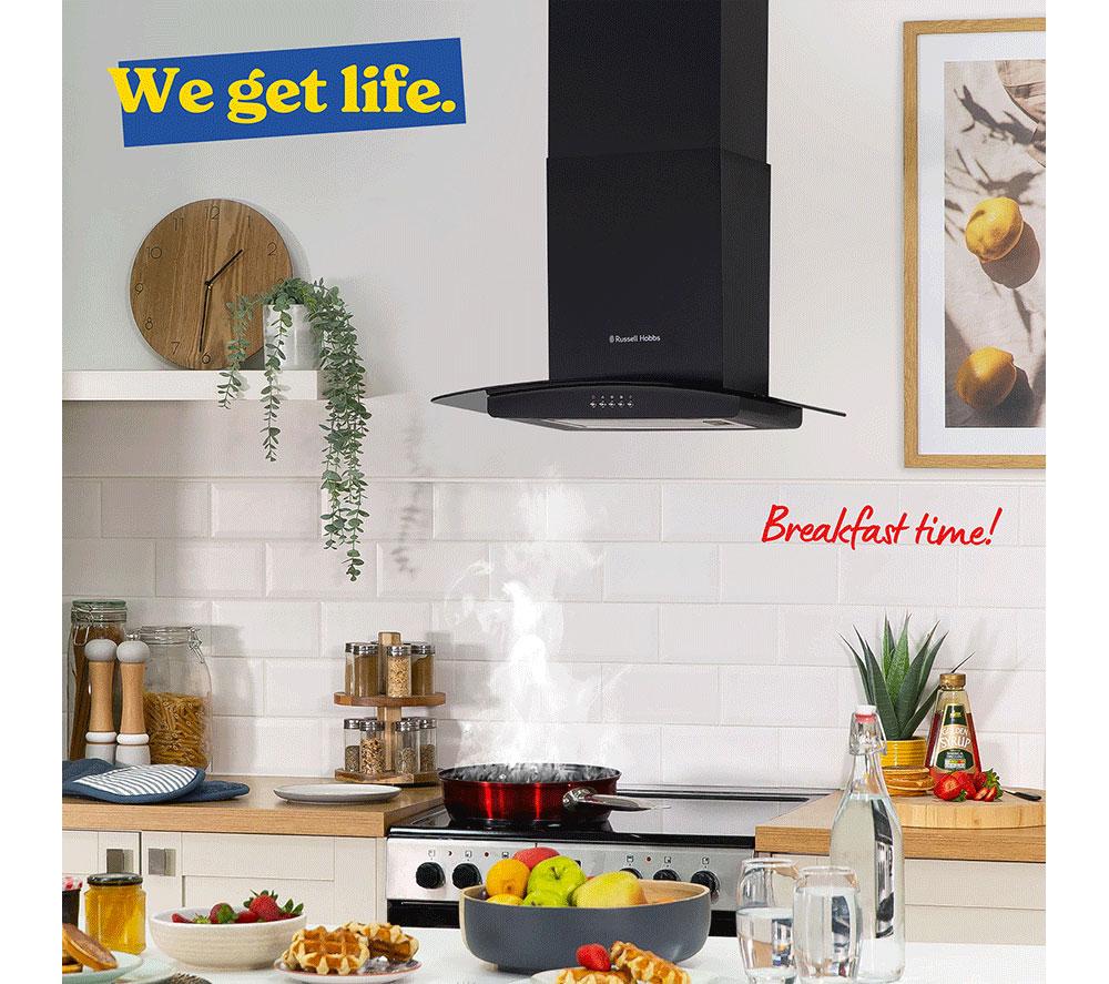 RUSSELL HOBBS RHGCH601B Chimney Cooker Hood - Black image number 5 of 10