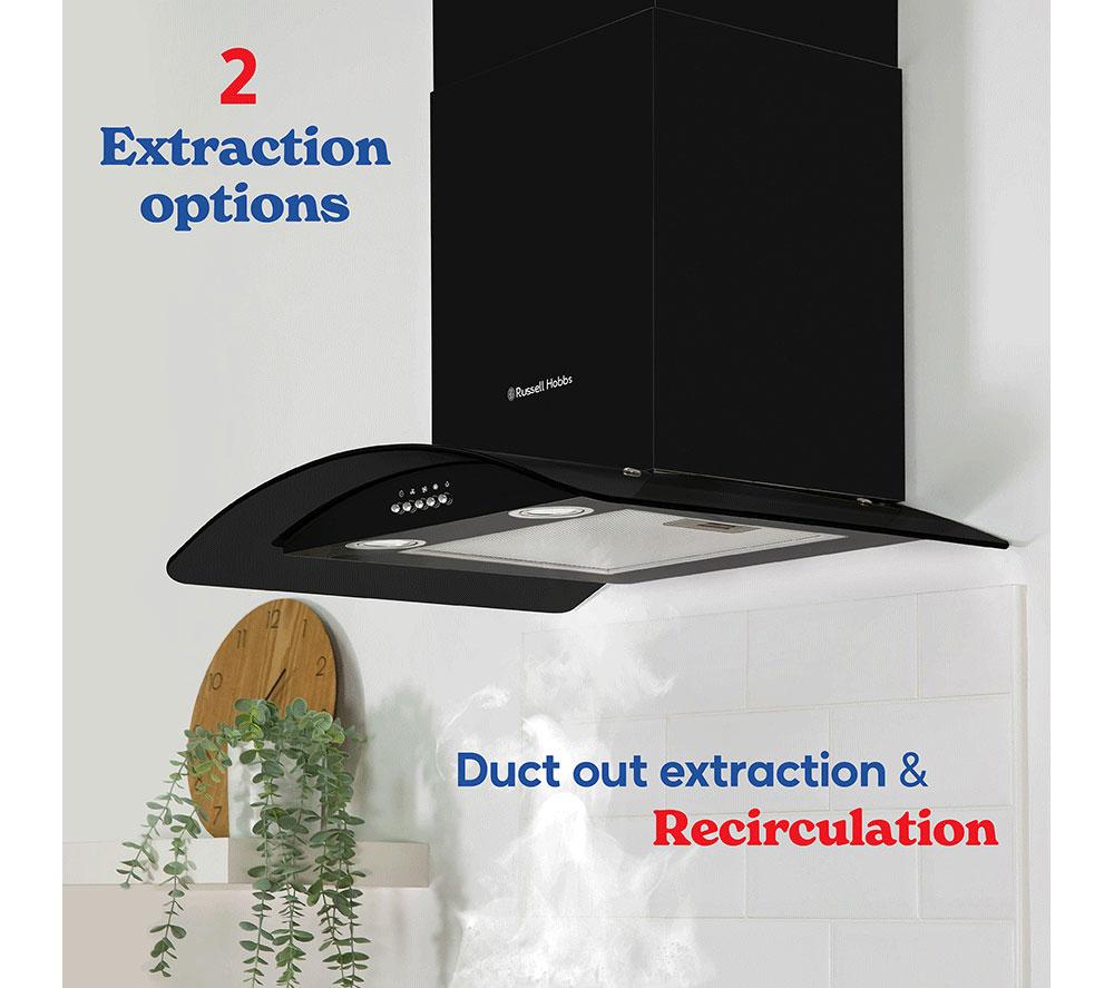RUSSELL HOBBS RHGCH901B Chimney Cooker Hood - Black image number 3 of 9