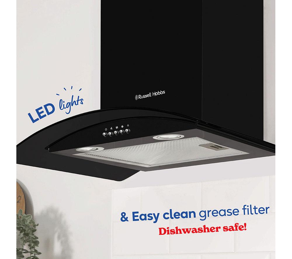 RUSSELL HOBBS RHGCH901B Chimney Cooker Hood - Black image number 5 of 9