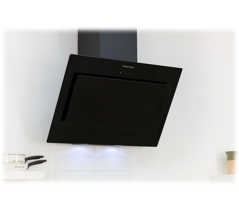 RUSSELL HOBBS RHGCH902B Chimney Cooker Hood - Black Glass image number 6 of 7
