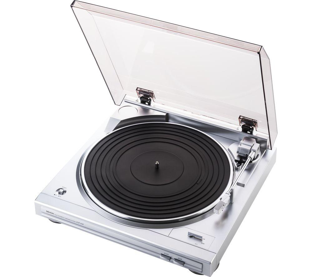 DENON DP-29F Belt Drive Turntable - Silver, Silver/Grey