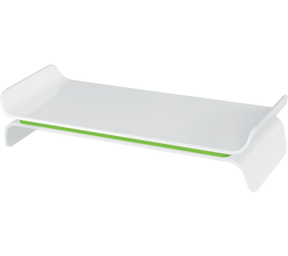 Image of LEITZ Ergo WOW Monitor Stand - Green & White