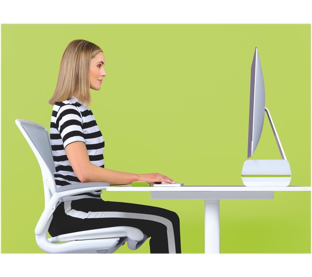 LEITZ Ergo WOW Monitor Stand - Green & White image number 3 of 4