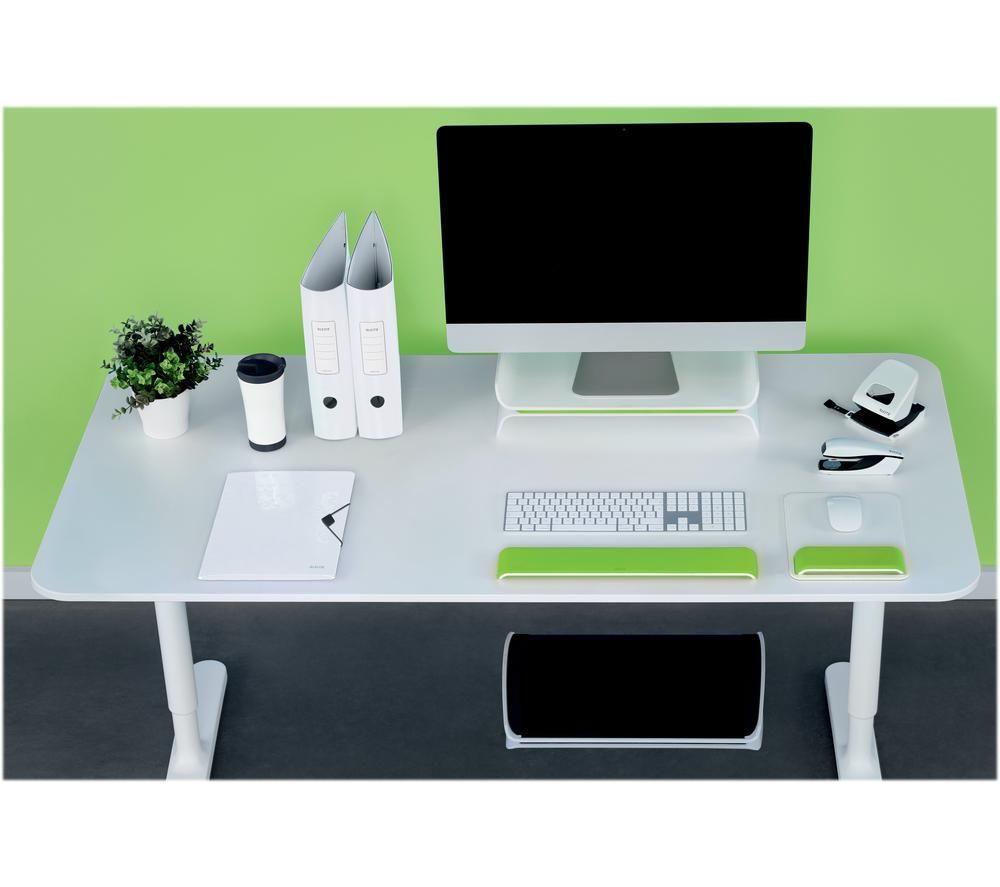 LEITZ Ergo WOW Monitor Stand - Green & White image number 4 of 4