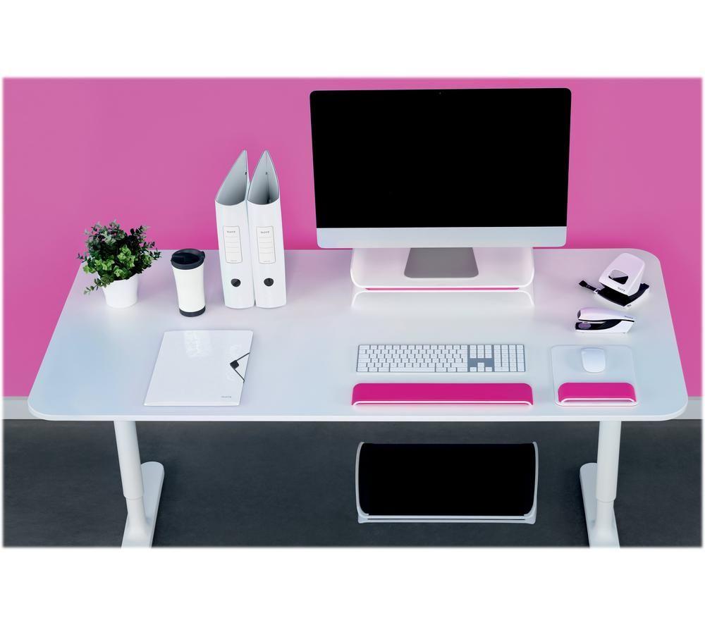 LEITZ Ergo WOW Keyboard Wrist Rest - Pink image number 2 of 4