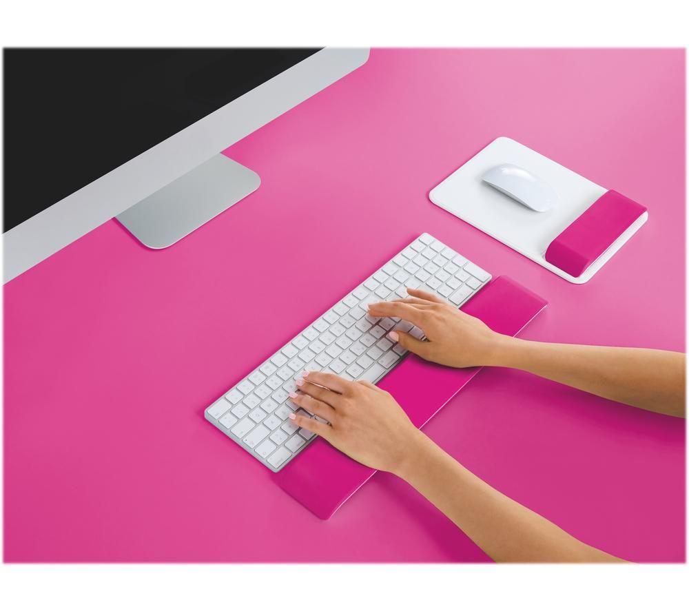 LEITZ Ergo WOW Keyboard Wrist Rest - Pink image number 3 of 4