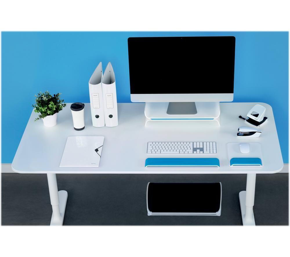 LEITZ Ergo WOW Keyboard Wrist Rest - Blue image number 2 of 4