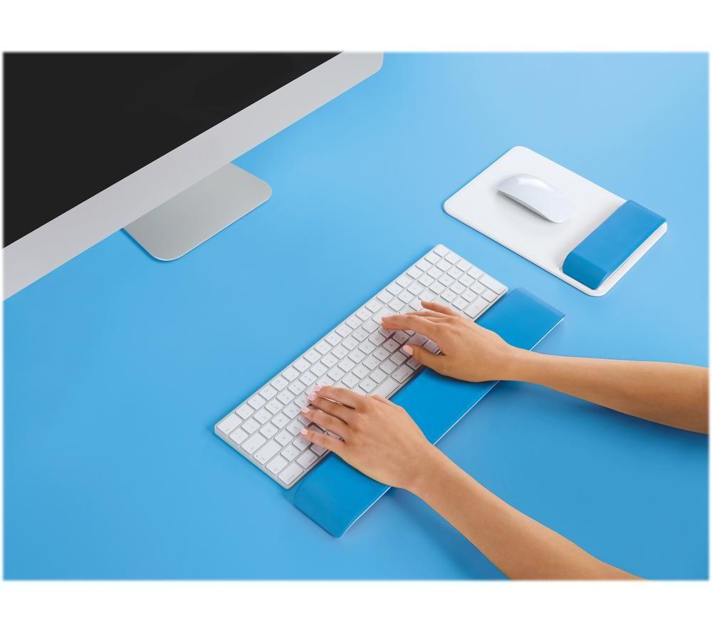 LEITZ Ergo WOW Keyboard Wrist Rest - Blue image number 3 of 4