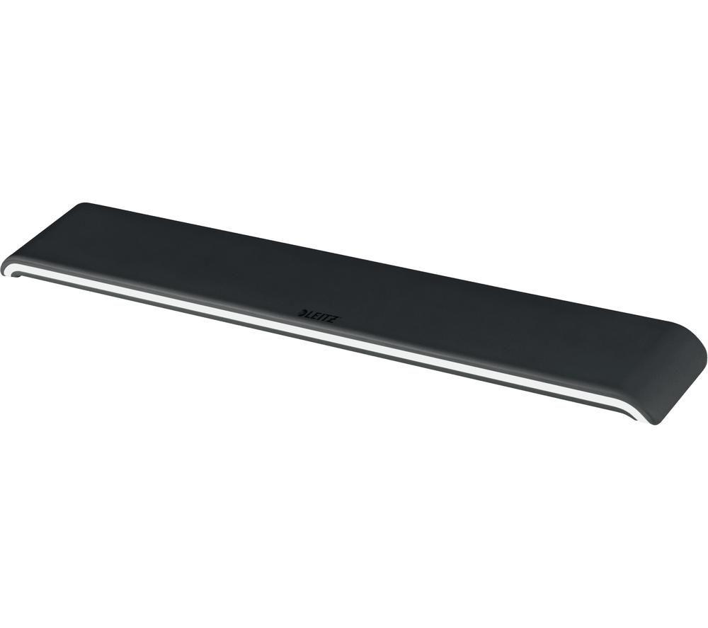 Leitz Ergo WOW Adjustable Keyboard Wrist Rest, Two Height Settings, Black/White, 65230095