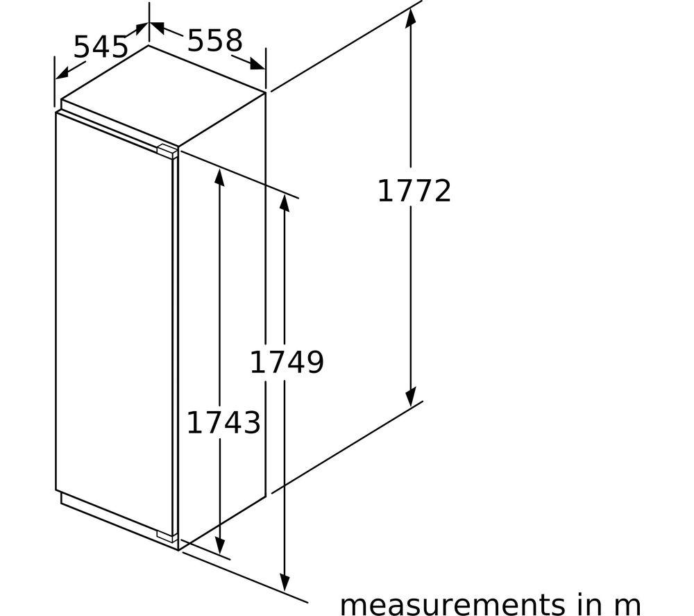 BOSCH KIR81AFE0G Integrated Tall Fridge - Fixed Hinge image number 11 of 14