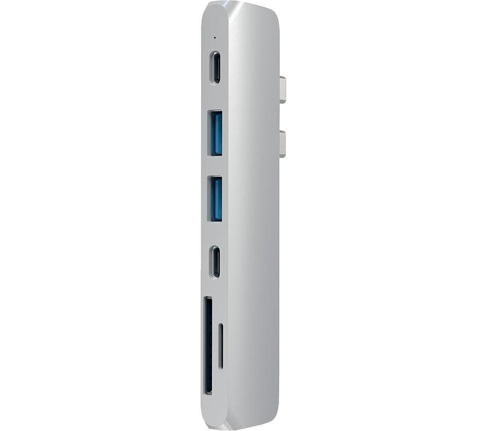 SATECHI Pro Hub Adapter 5-port USB-C Connection Hub - Silver