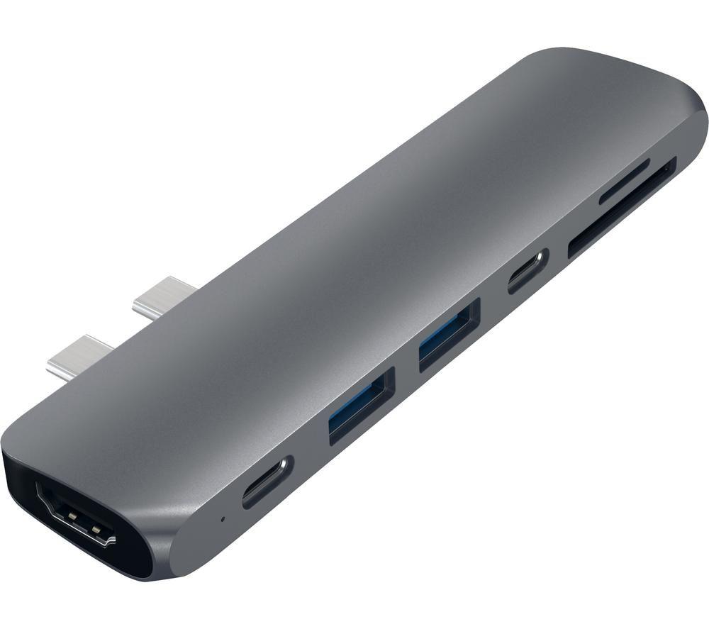 Image of SATECHI Pro Hub Adapter 5-port USB-C Connection Hub - Space Grey