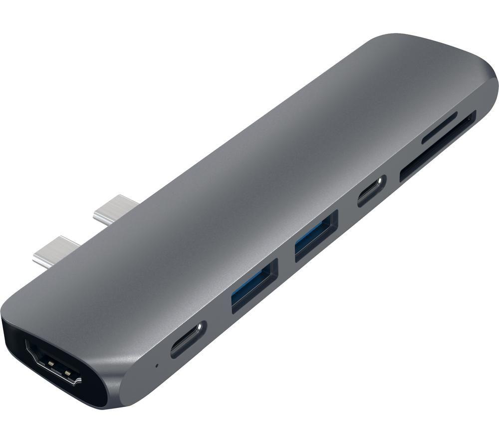SATECHI Pro Hub Adapter 5-port USB-C Connection Hub - Space Grey