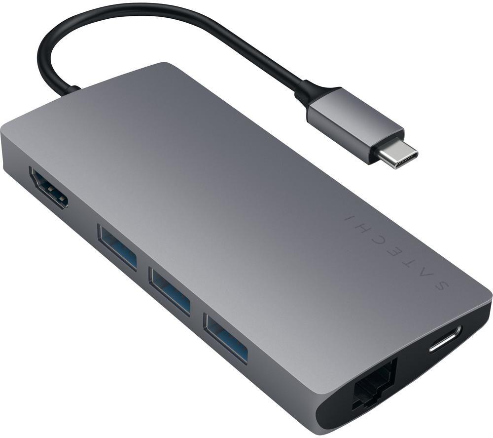 Image of SATECHI Multi-Port Adapter 4K V2 6-port USB-C Connection Hub - Space Grey