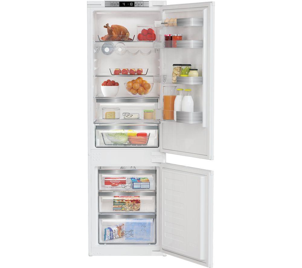 GRUNDIG GKFED473 Integrated 70/30 Fridge Freezer - Sliding Hinge, White