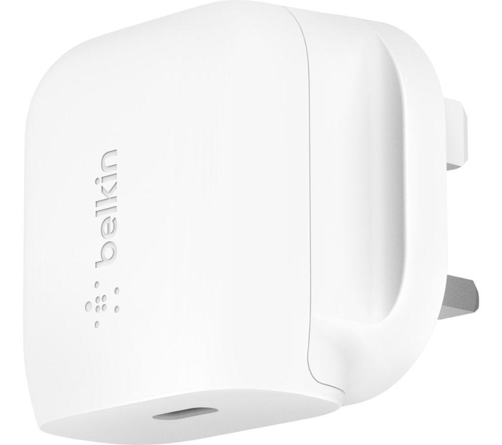 Belkin Boost Charge USB-C Wall Charger Plug 20W (Fast Charger for iPhone 14/14 Plus, 14 Pro, 14 Pro Max, 13, 13 Pro, 13 Pro Max, 13 mini, iPad Air 2020, 8th gen.)