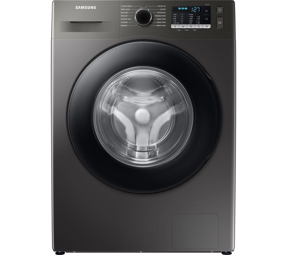 SAMSUNG ecobubble WW90TA046AX/EU 9 kg 1400 Spin Washing Machine - Graphite, Silver/Grey