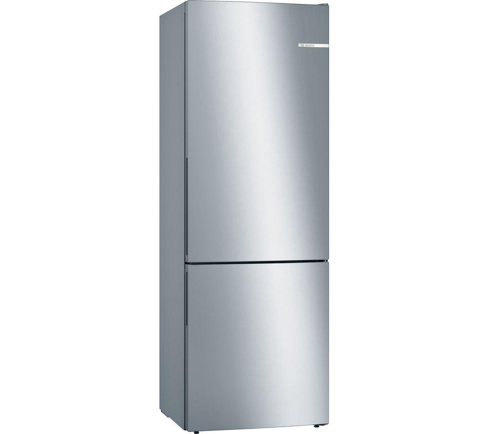 BOSCH KGE49AICAG 60/40 Fridge Freezer - Inox, Silver/Grey